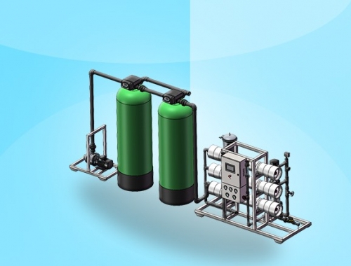 3T/H(每小時(shí)出水3噸)反滲透凈水設(shè)備
